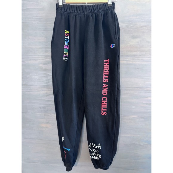 Official Travis Scott Astroworld
World At Peace Champion Sweatpants size Small - Picture 1 of 3